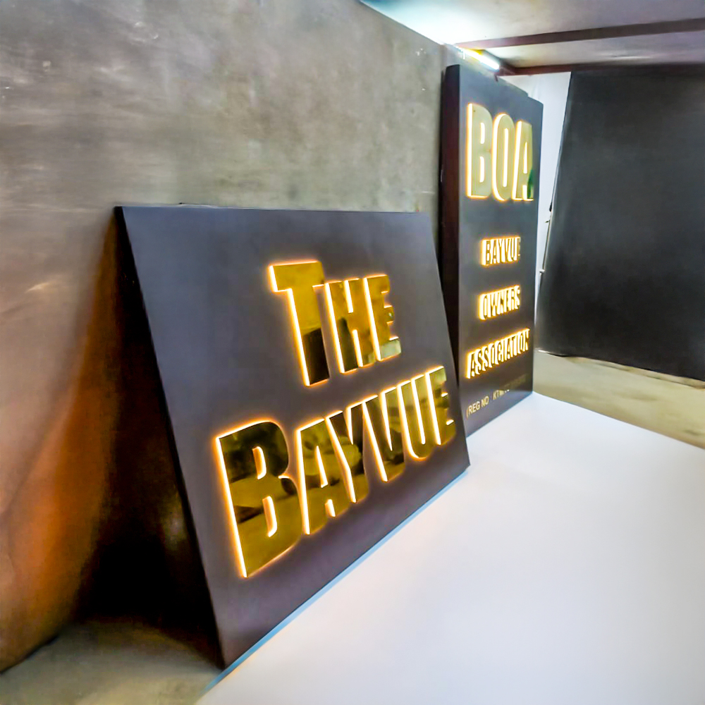 Edge Lit Sign