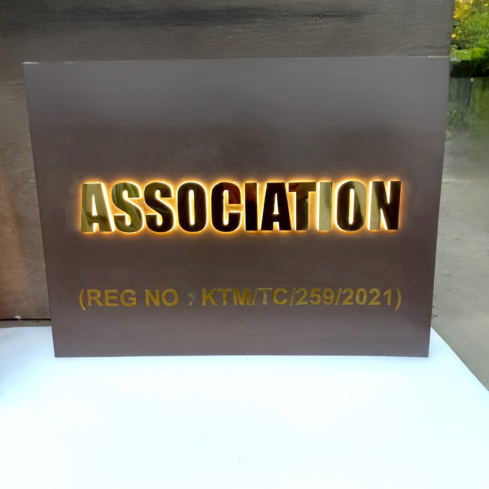 Edge Lit Sign