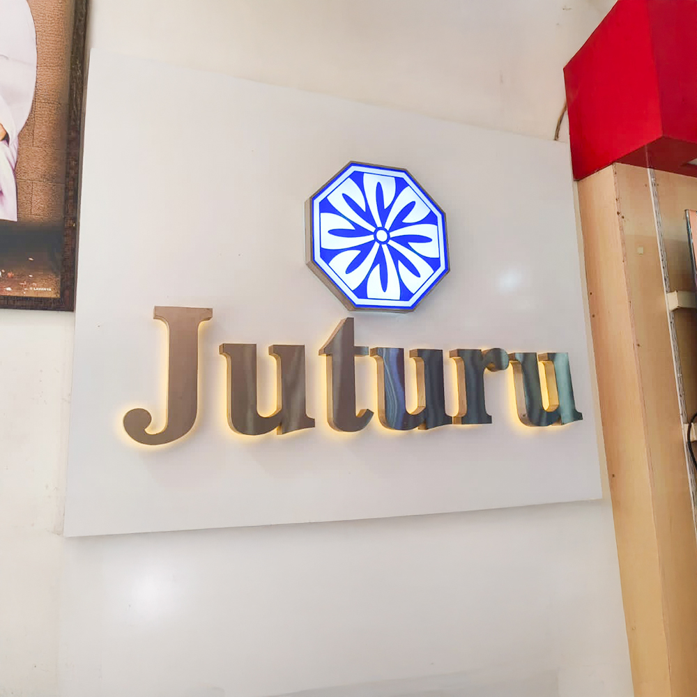 Reverse Lit Sign