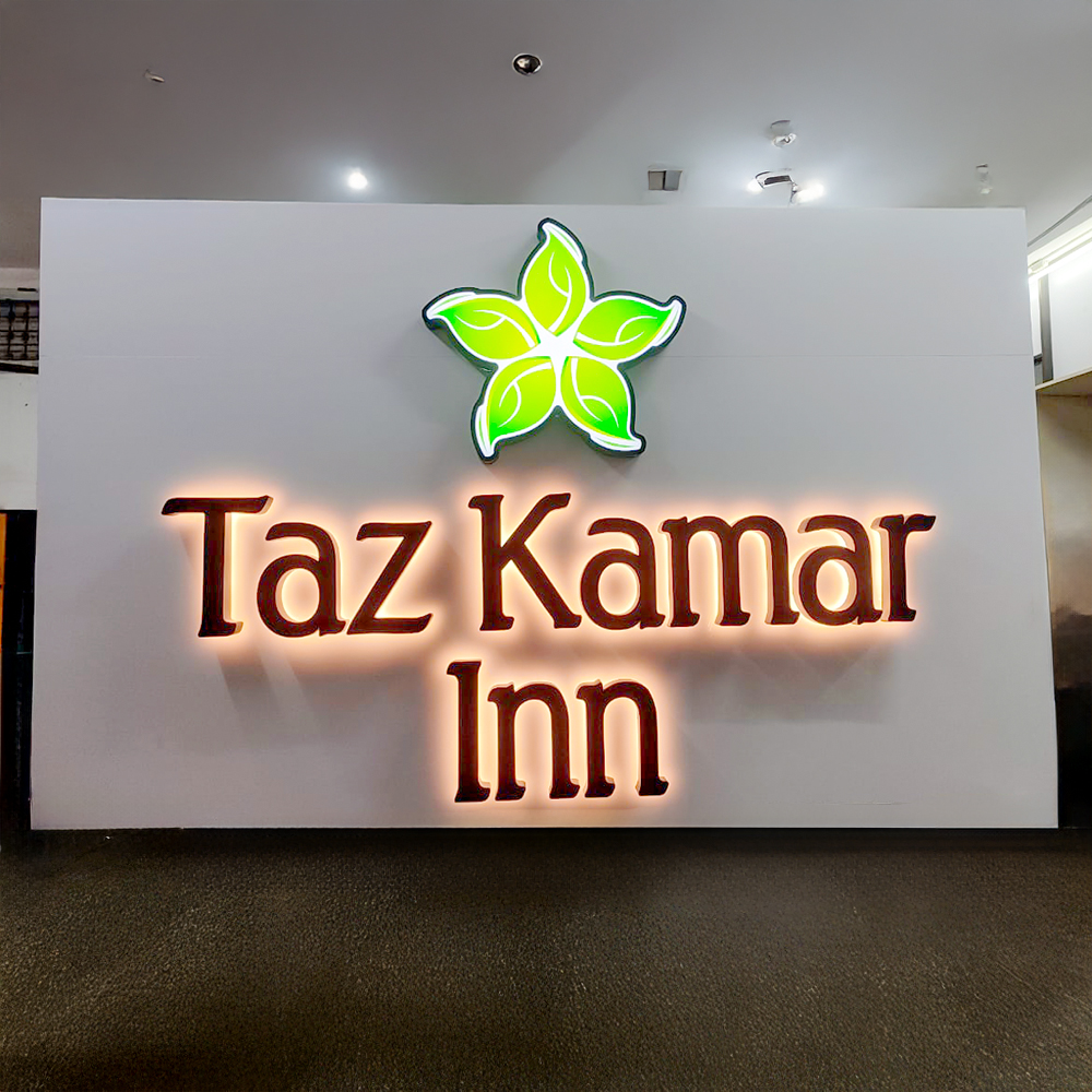 Reverse Lit Sign