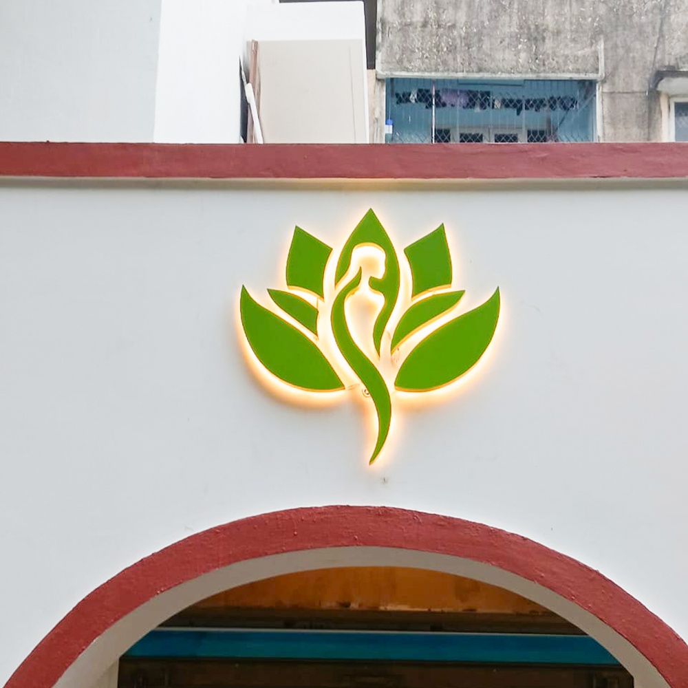 Reverse Lit Sign