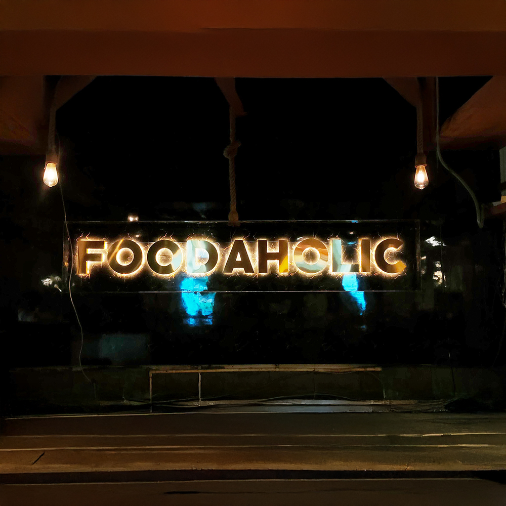 Reverse Lit Sign